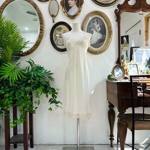 Ivory Lace-Trim Slip Dress - Women Intimates & Sleepwear